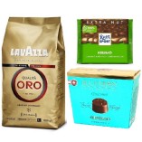 Кофе зерно, конфеты и шоколад